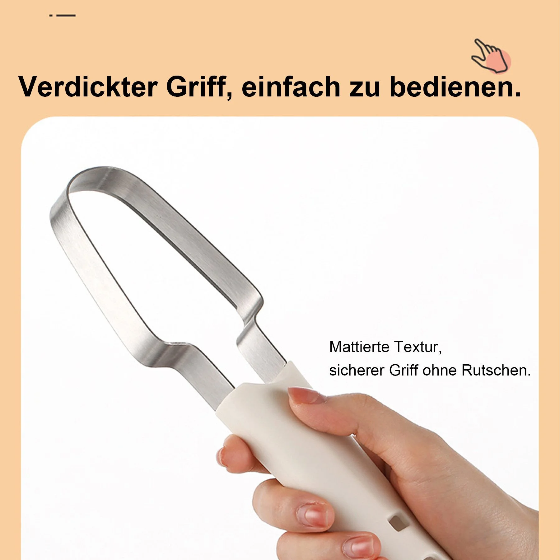3-in-1 Obst- & Melonenschneider aus Edelstahl – Praktischer Küchenhelfer für Zuhause & unterwegs